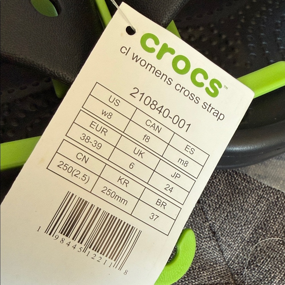 CROCS Black Sole Comfort Slides - Picture 4 of 4